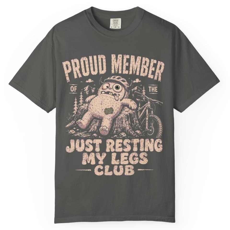 Resting My Legs Club t-shirt in Midnight, photo 4