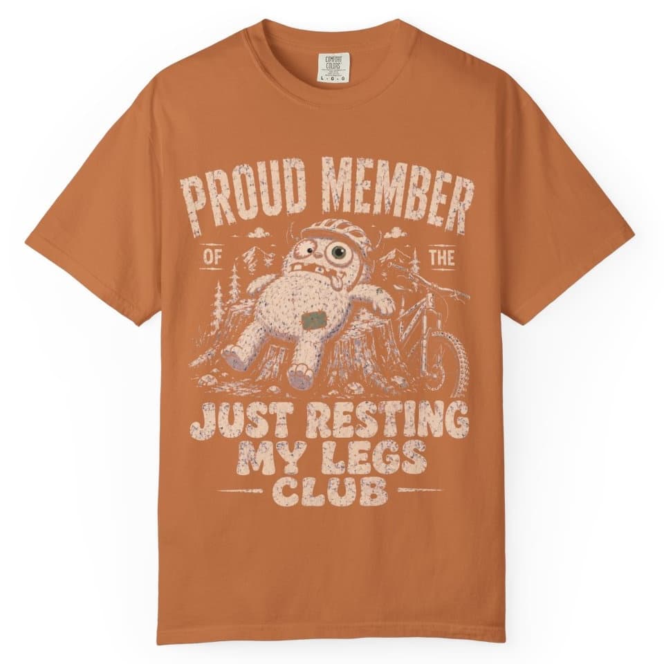 Resting My Legs Club t-shirt in Midnight, photo 9