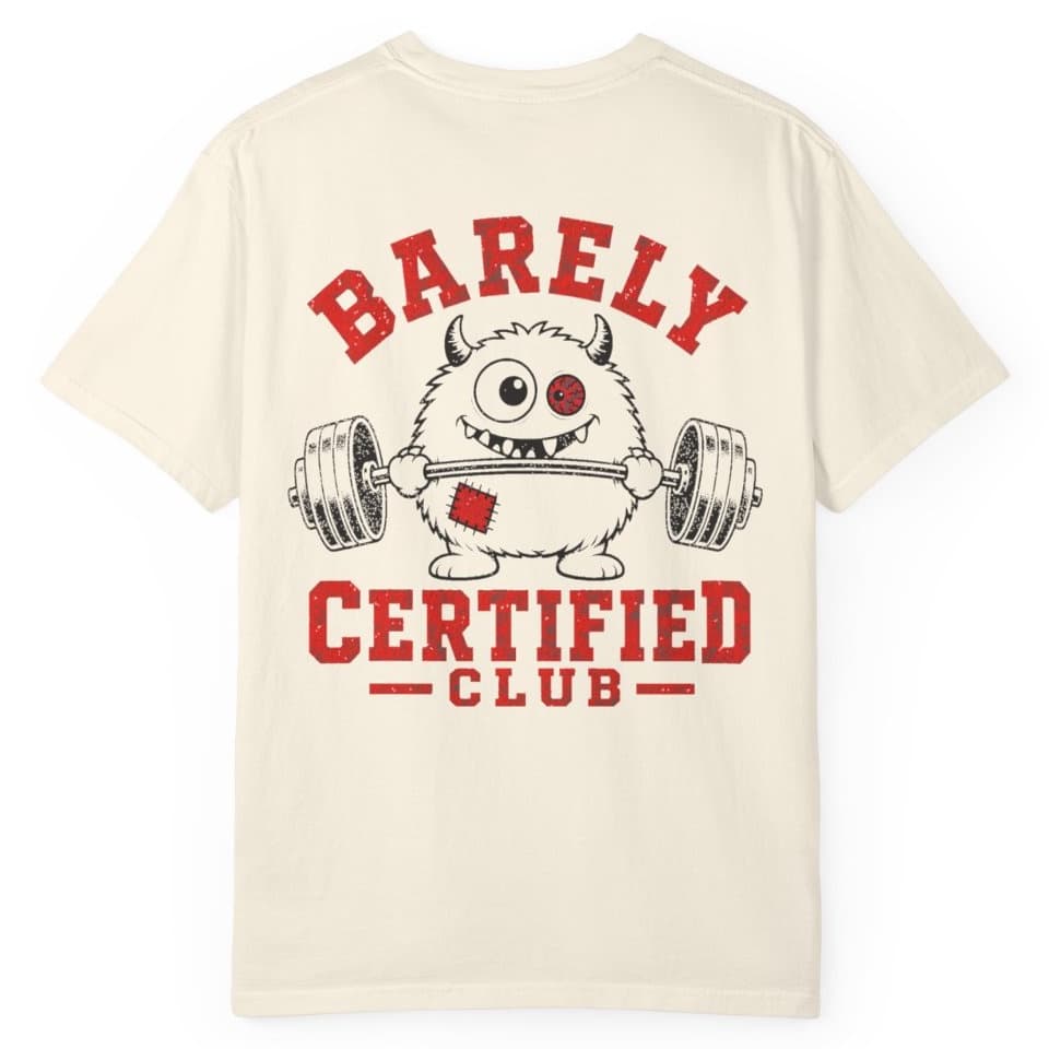 BCC Gym Logo t-shirt in Ivory, photo 1