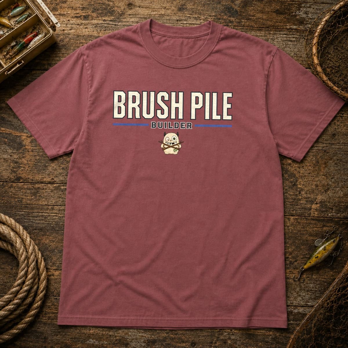 Brush Pile Builder t-shirt in Black, photo 8