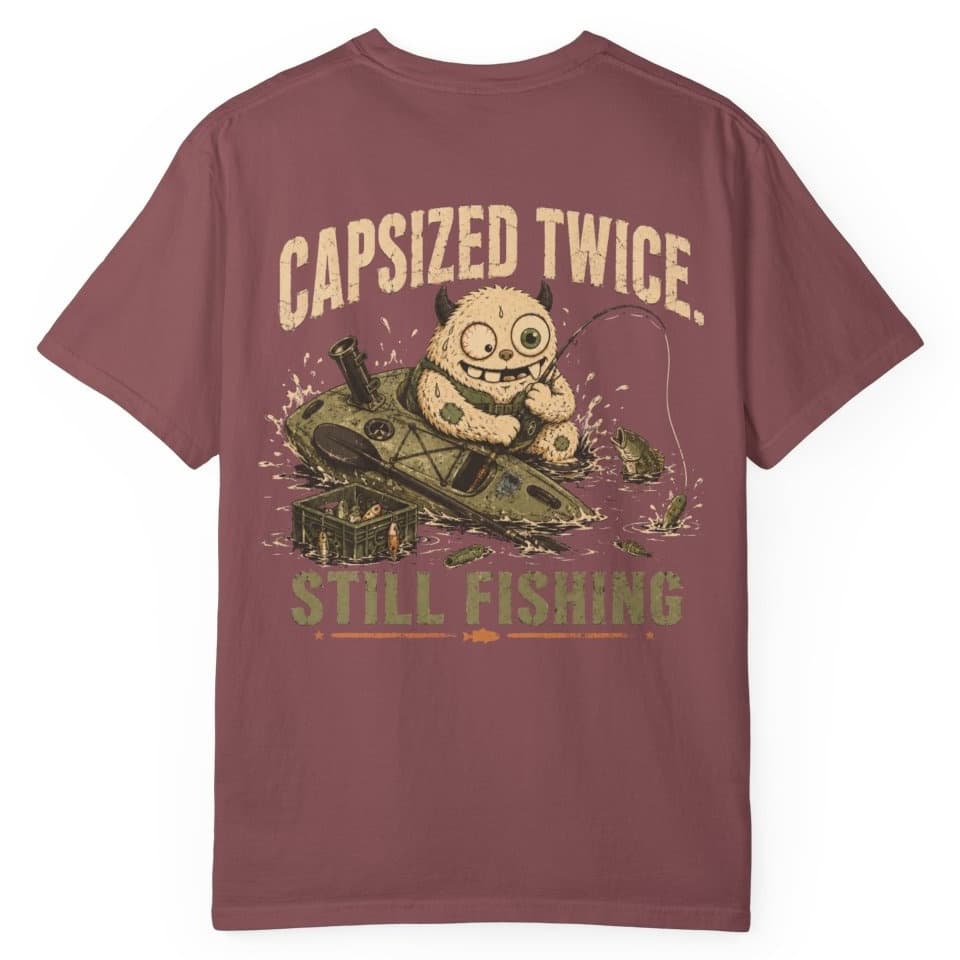 Capsized Still Fishing t-shirt in Midnight, photo 17