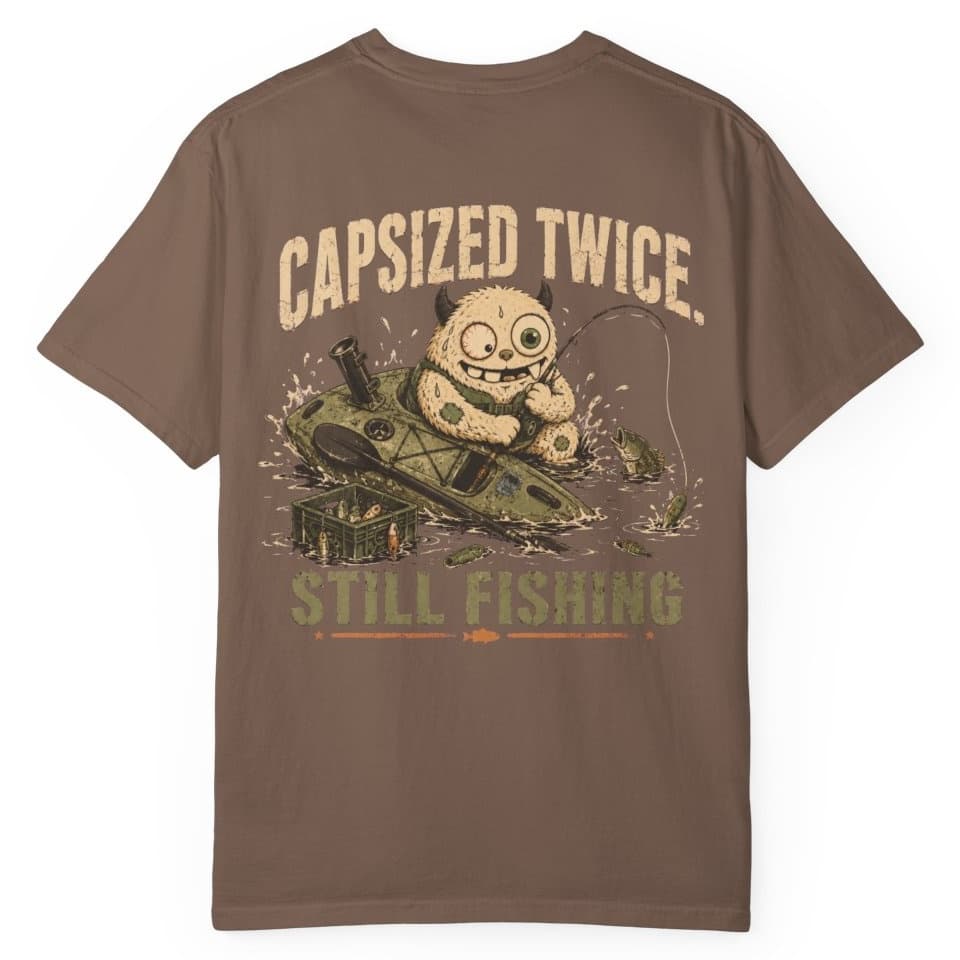 Capsized Still Fishing t-shirt in Midnight, photo 5