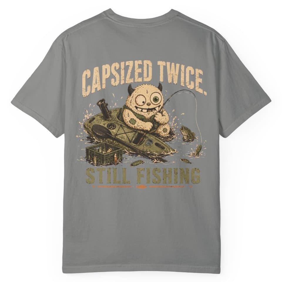 Capsized Still Fishing t-shirt in Midnight, photo 13