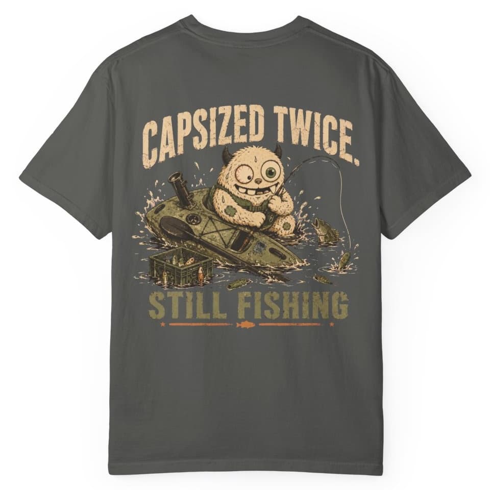Capsized Still Fishing t-shirt in Midnight, photo 7