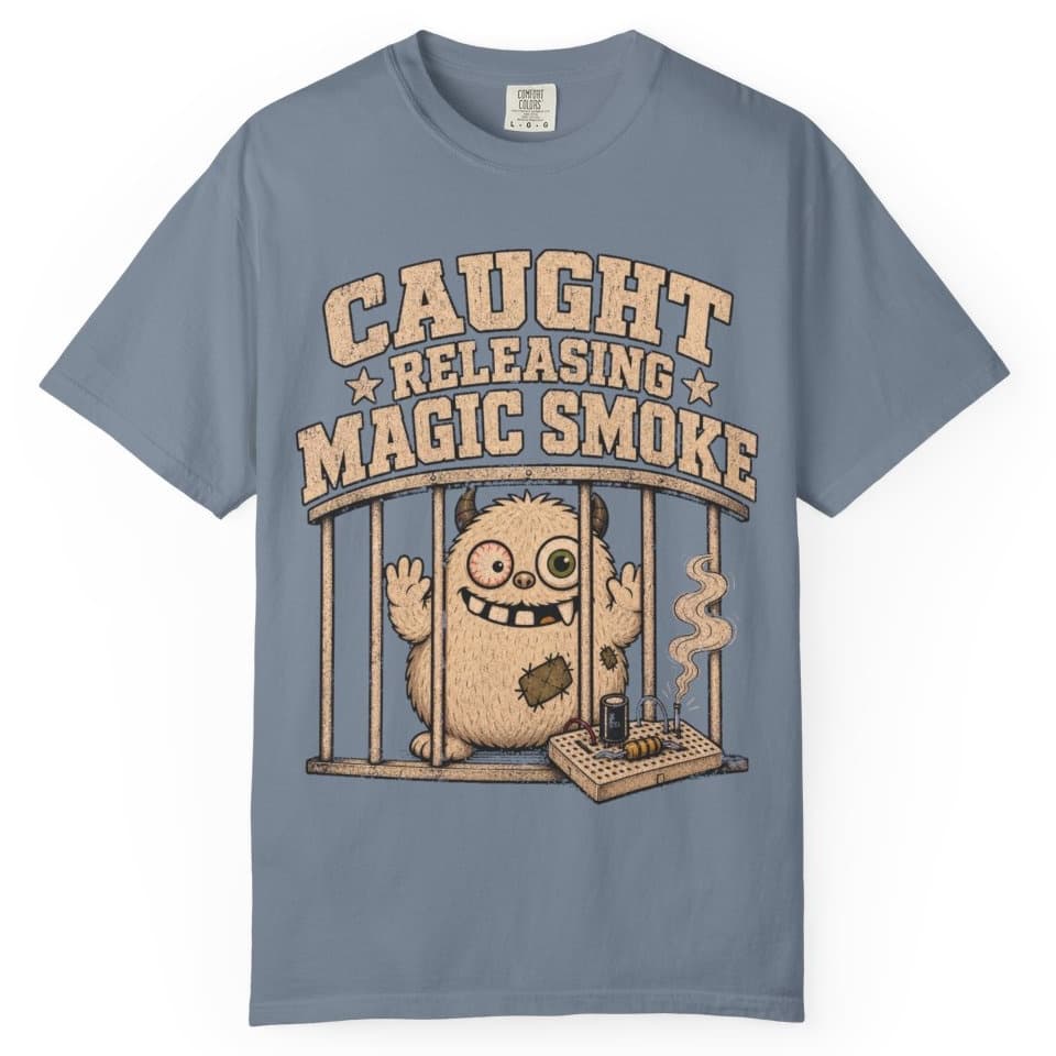 Magic Smoke Mugshot t-shirt in Midnight, photo 8