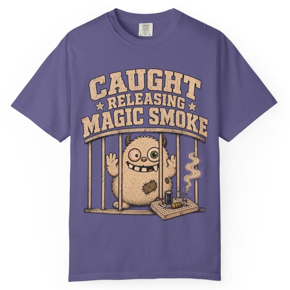 Magic Smoke Mugshot t-shirt in Midnight, photo 6