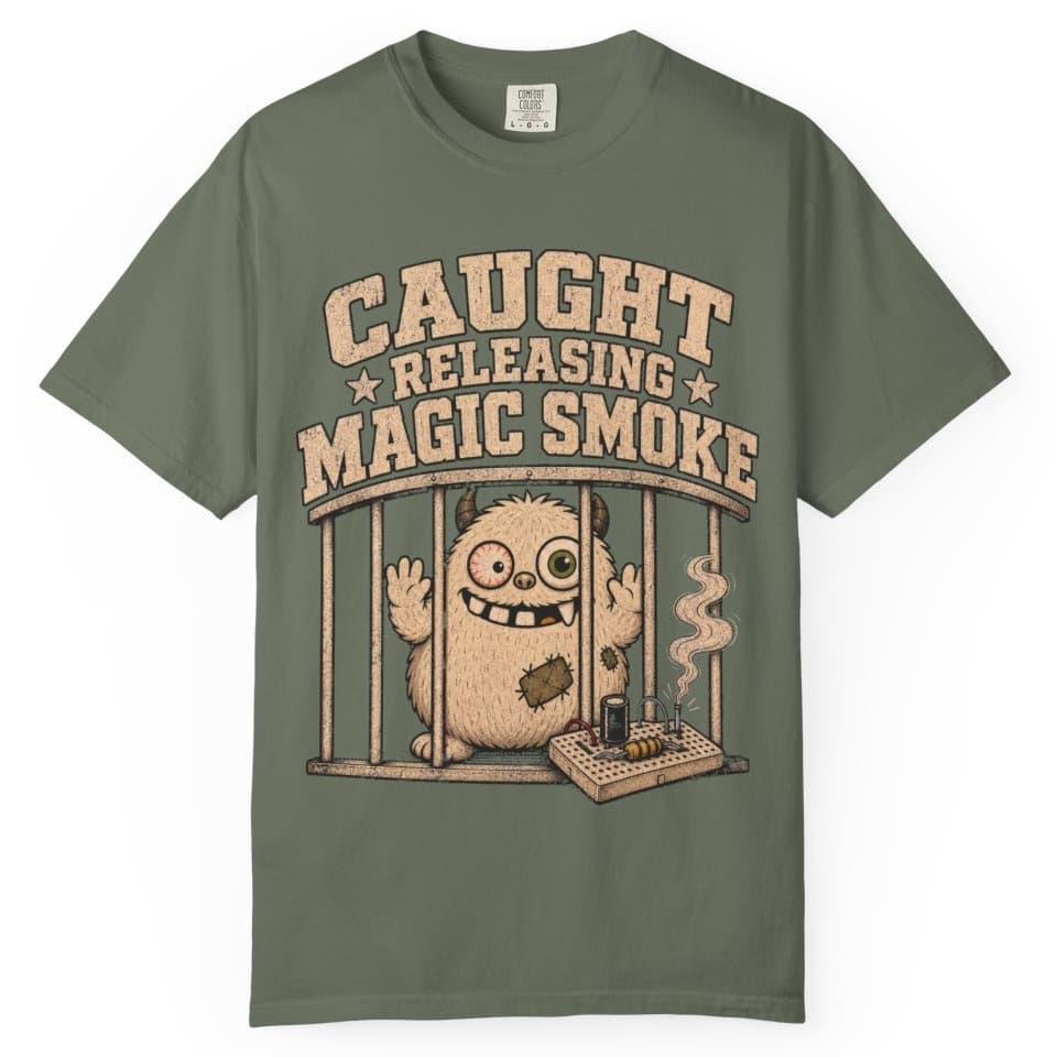 Magic Smoke Mugshot t-shirt in Midnight, photo 5