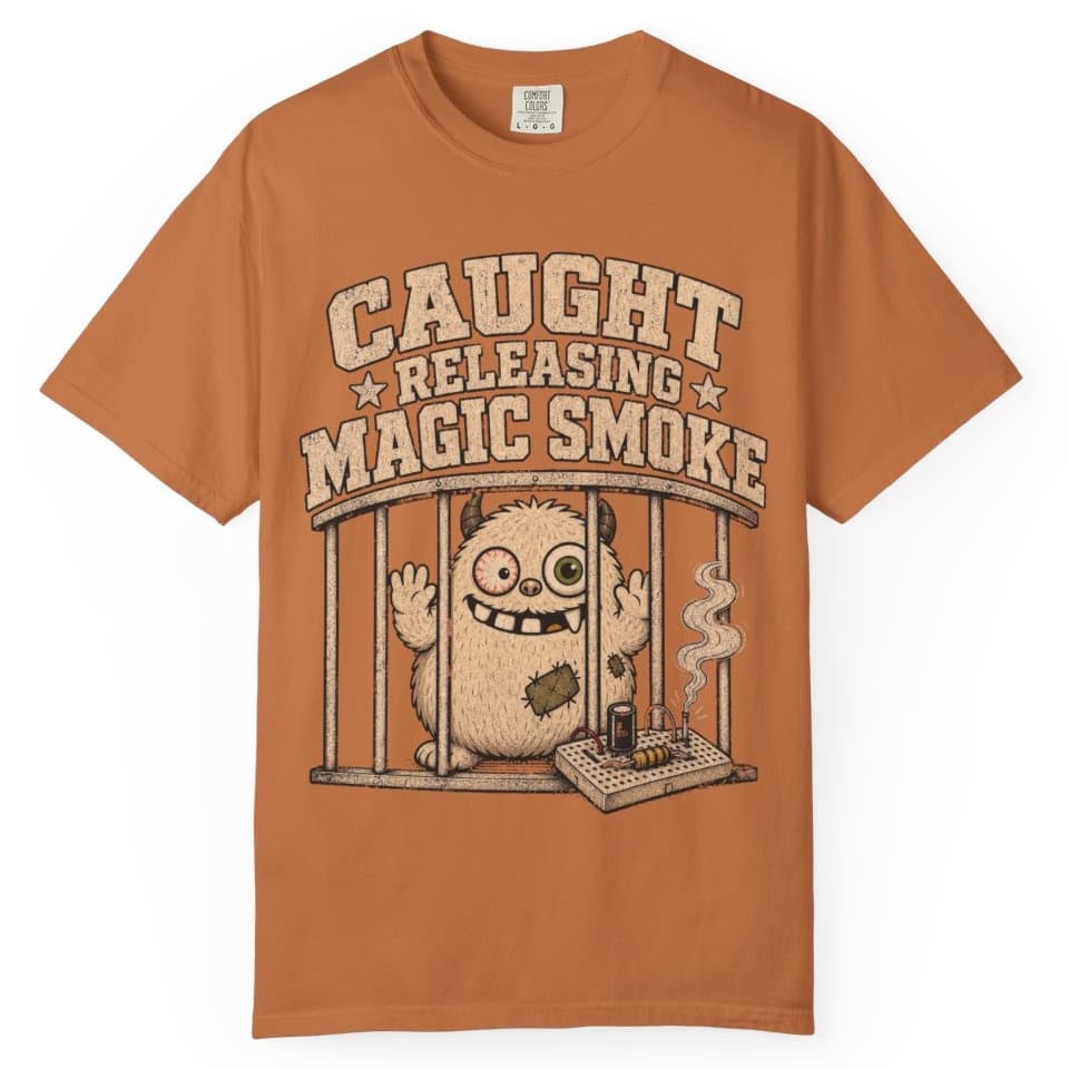 Magic Smoke Mugshot t-shirt in Midnight, photo 11