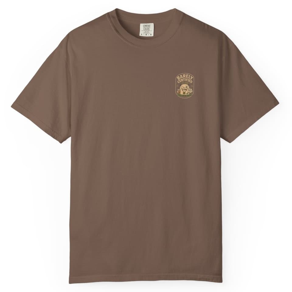 Email Meeting Survivor t-shirt in Pepper, photo 8