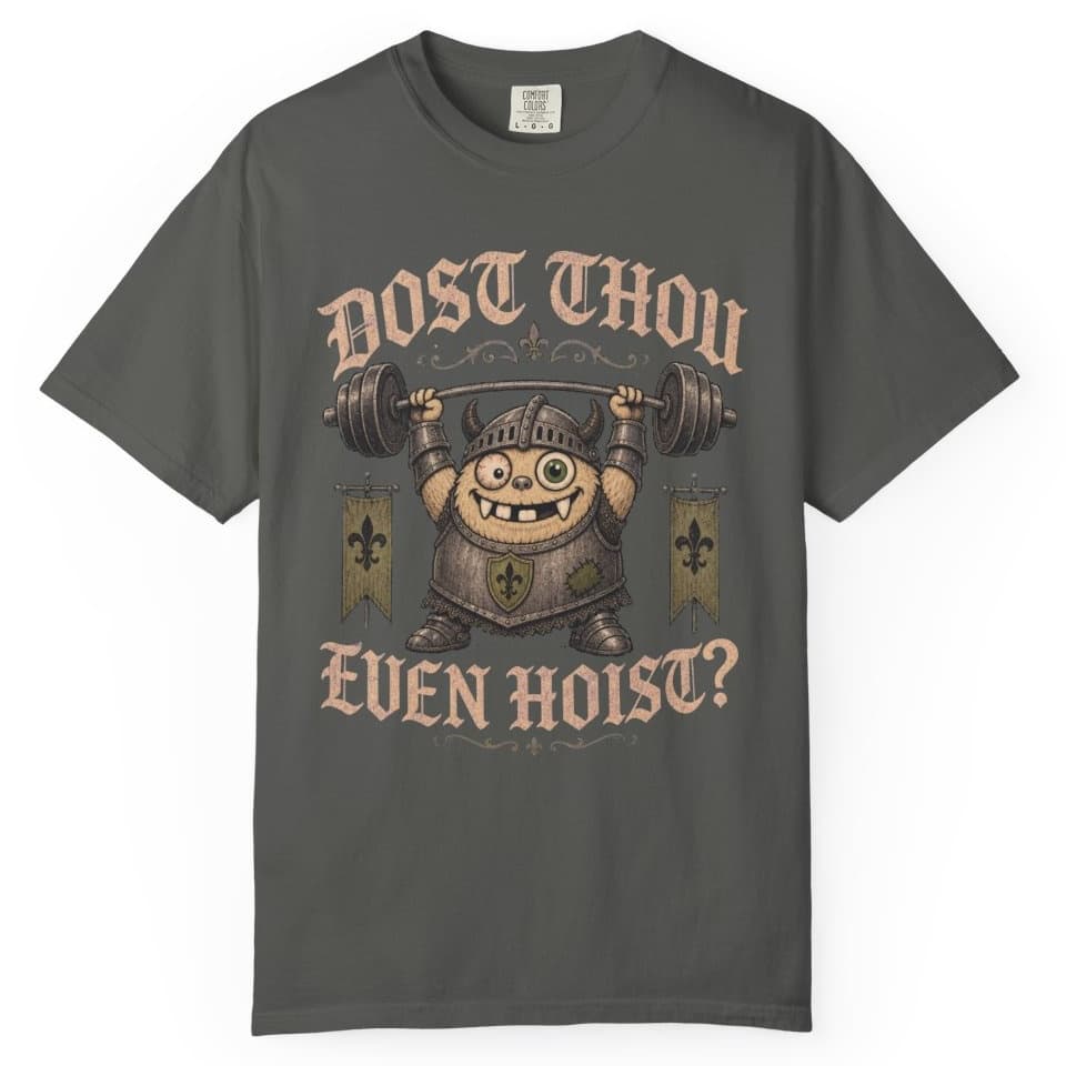 Dost Thou Hoist t-shirt in Moss, photo 5