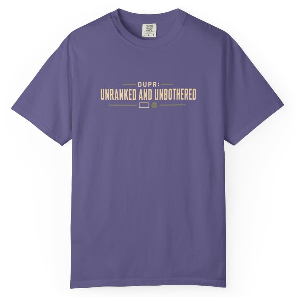 DUPR: Unranked And Unbothered t-shirt in Granite, photo 6