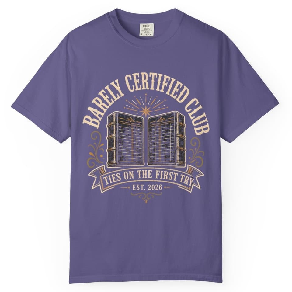 First Try Trial Balance Club t-shirt in Grape, photo 1