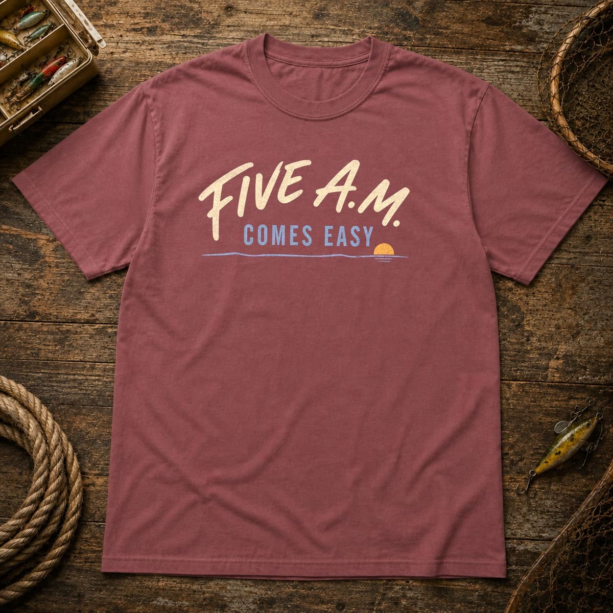Five A.M. Comes Easy t-shirt in Midnight, photo 8