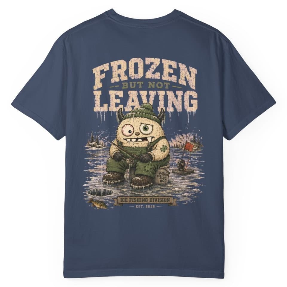 Frozen But Fishing t-shirt in Pepper, photo 5