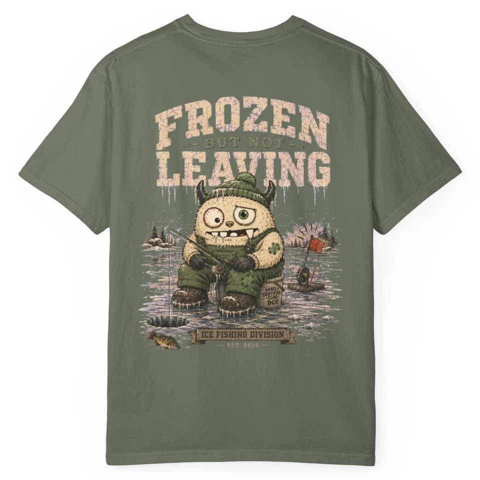 Frozen But Fishing t-shirt in Pepper, photo 9