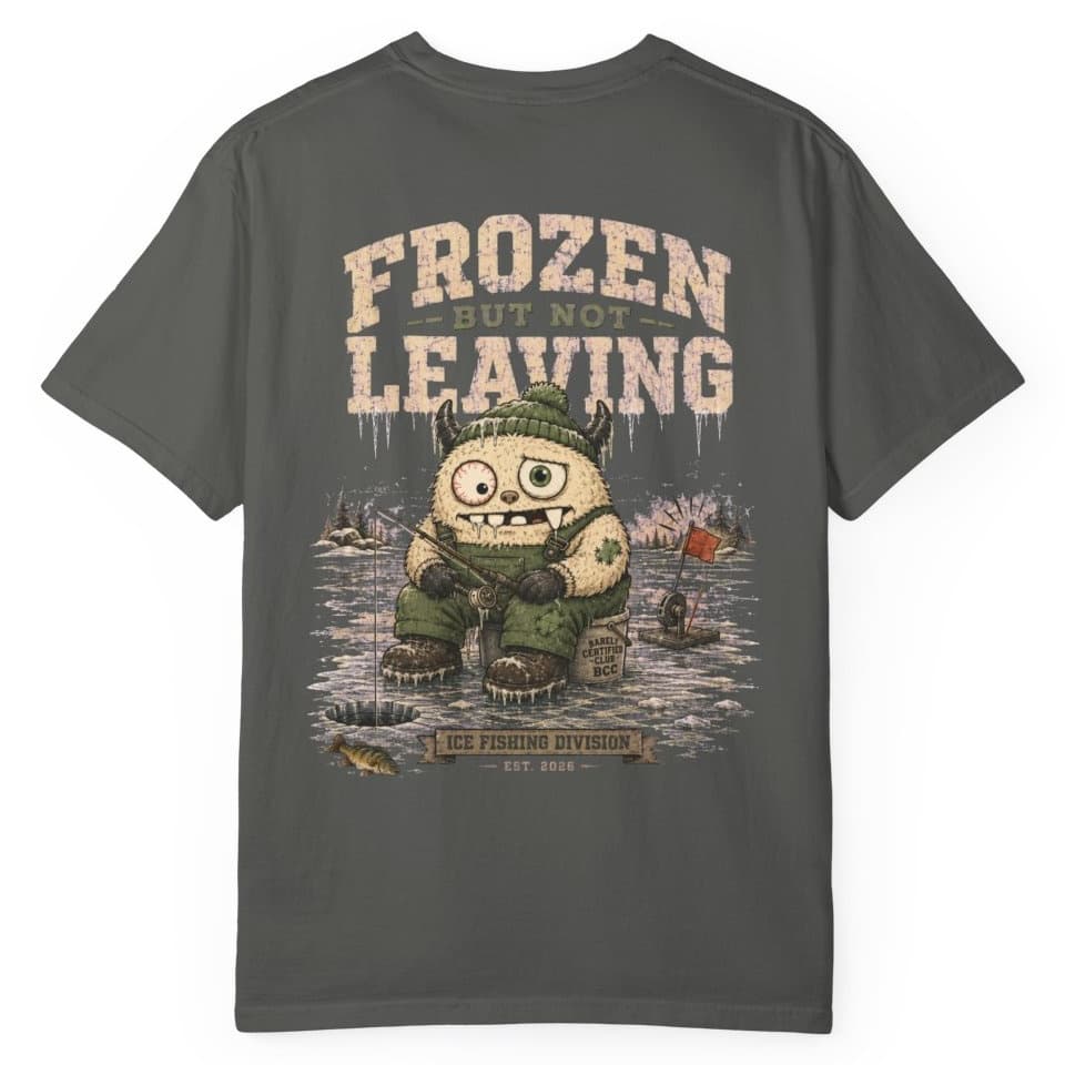 Frozen But Fishing t-shirt in Pepper, photo 1