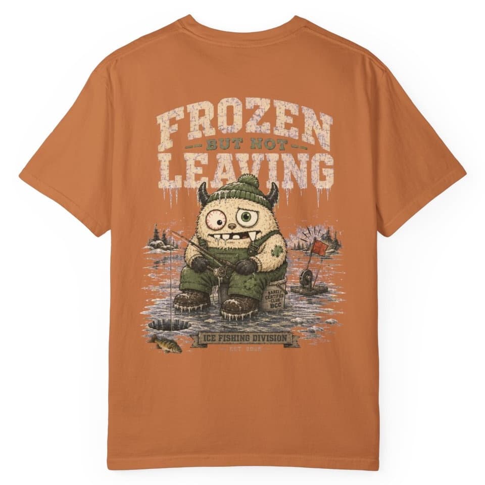 Frozen But Fishing t-shirt in Pepper, photo 19