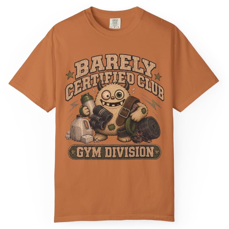 Barely Certified Gym Dept t-shirt in Grape, photo 11