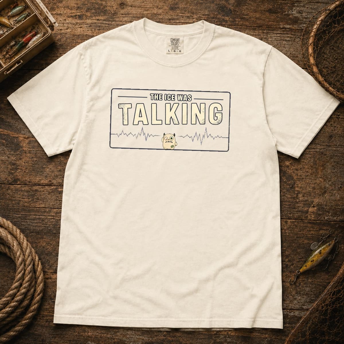 Ice Was Talking t-shirt in Granite, photo 3