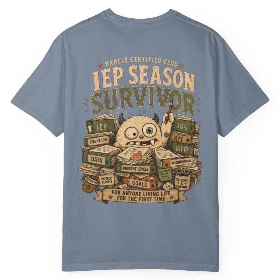 IEP Paperwork Survivor t-shirt in Moss, photo 13