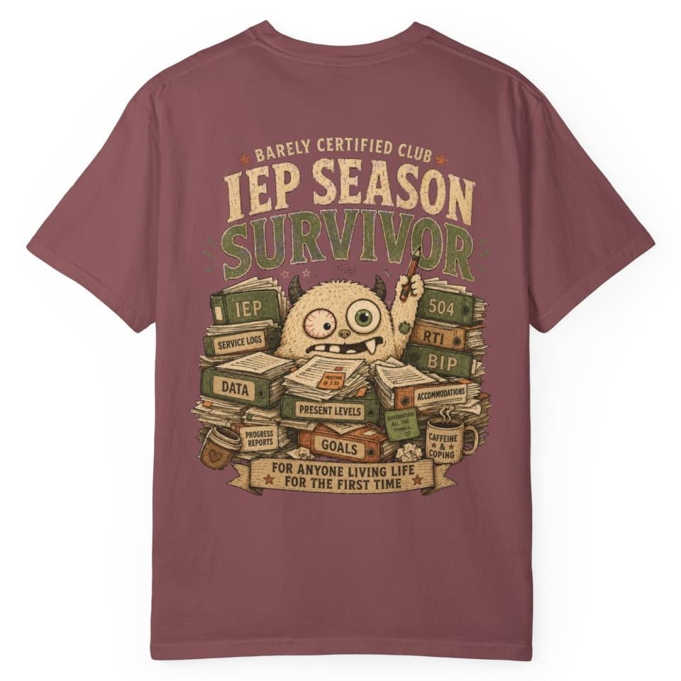 IEP Paperwork Survivor t-shirt in Moss, photo 15