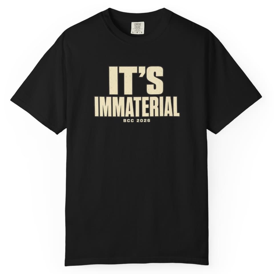 It's Immaterial t-shirt in Blue Jean, photo 2