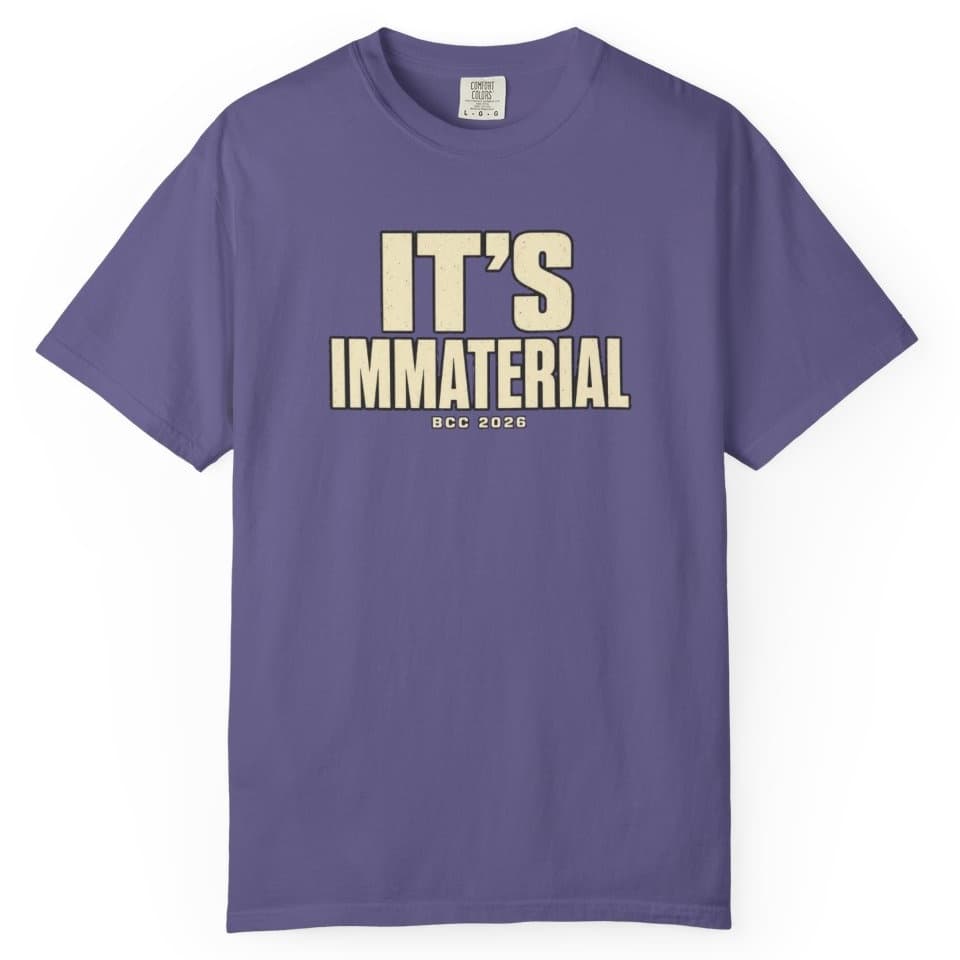 It's Immaterial t-shirt in Blue Jean, photo 7