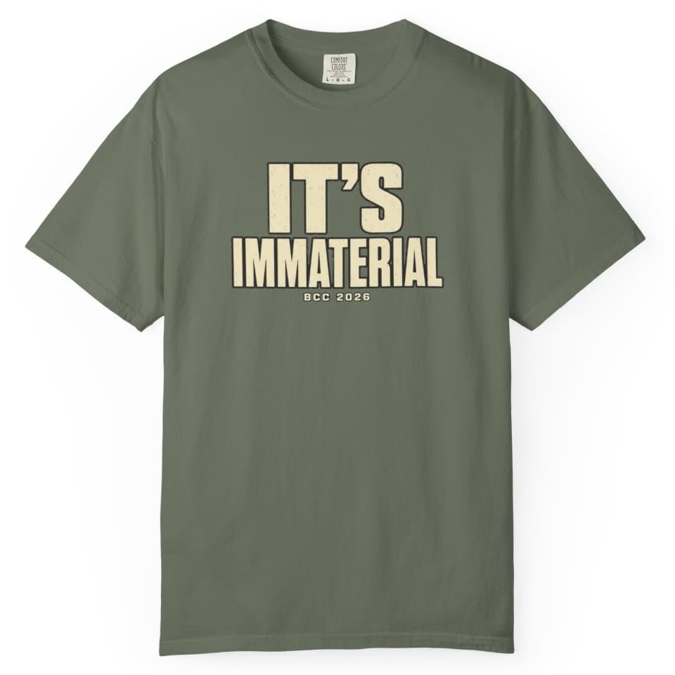 It's Immaterial t-shirt in Blue Jean, photo 6