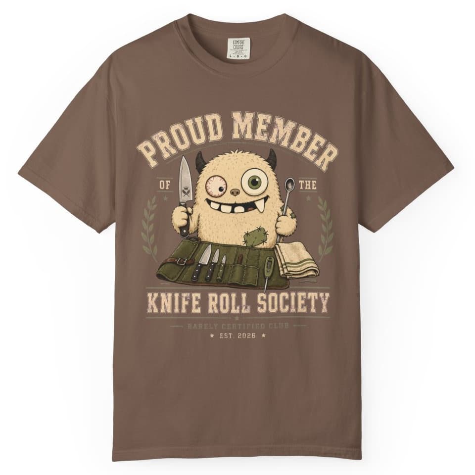 Knife Roll Society t-shirt in Black, photo 3
