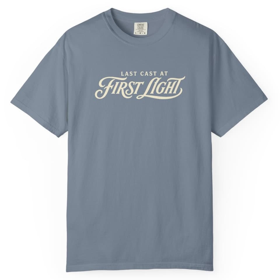 Last Cast at First Light t-shirt in Midnight, photo 9
