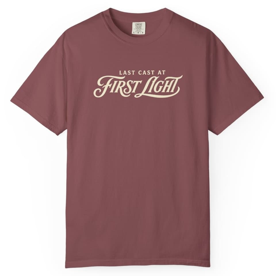 Last Cast at First Light t-shirt in Midnight, photo 10