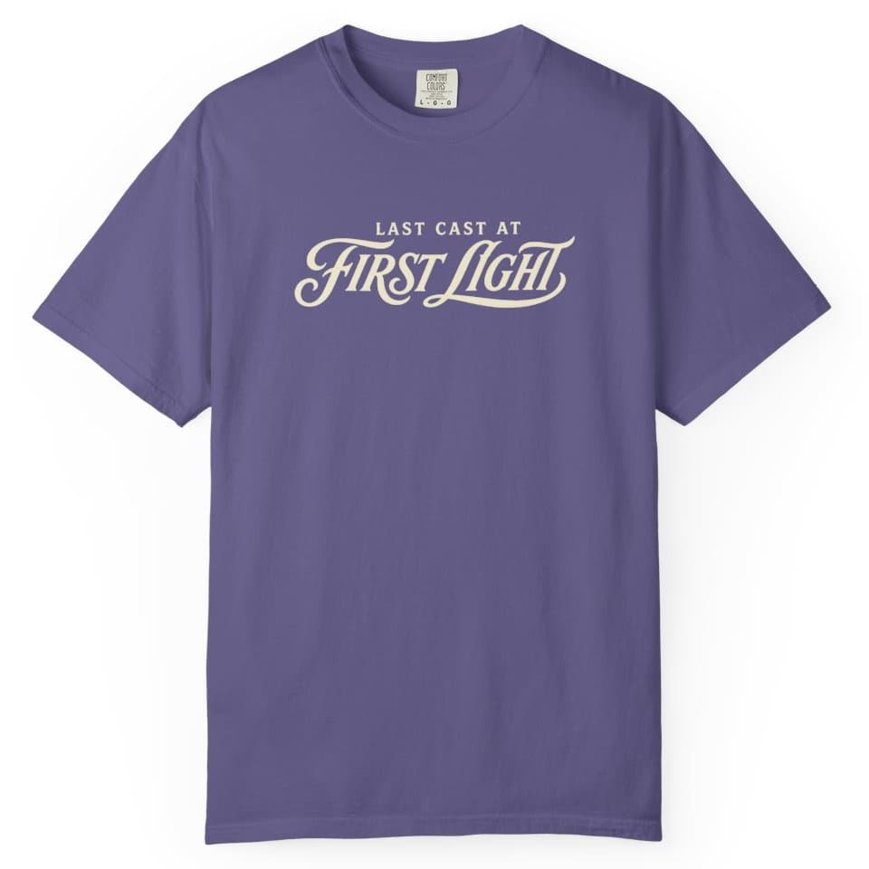 Last Cast at First Light t-shirt in Midnight, photo 7