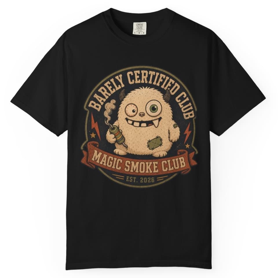 Magic Smoke Club t-shirt in Espresso, photo 2