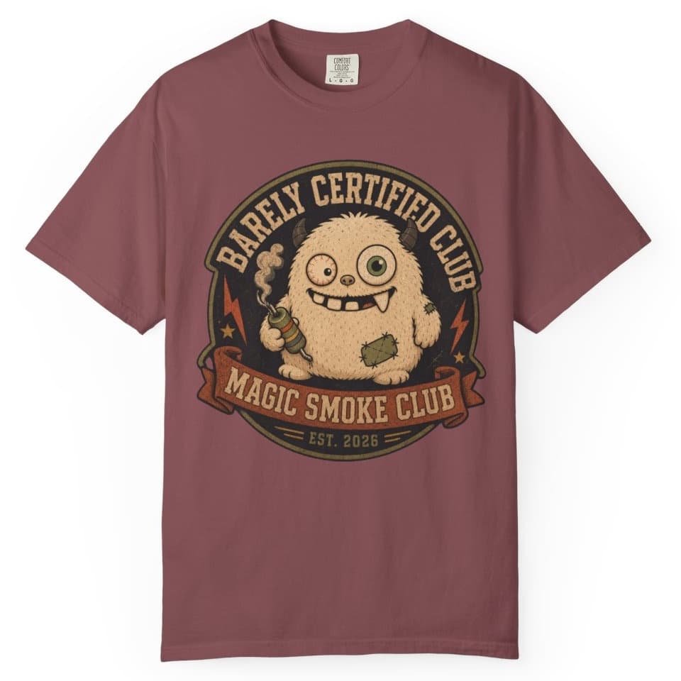 Magic Smoke Club t-shirt in Espresso, photo 9