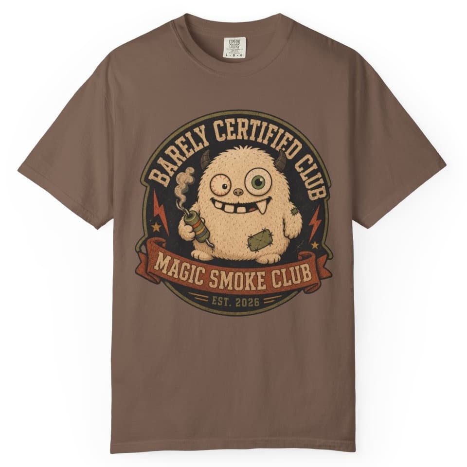 Magic Smoke Club t-shirt in Espresso, photo 1