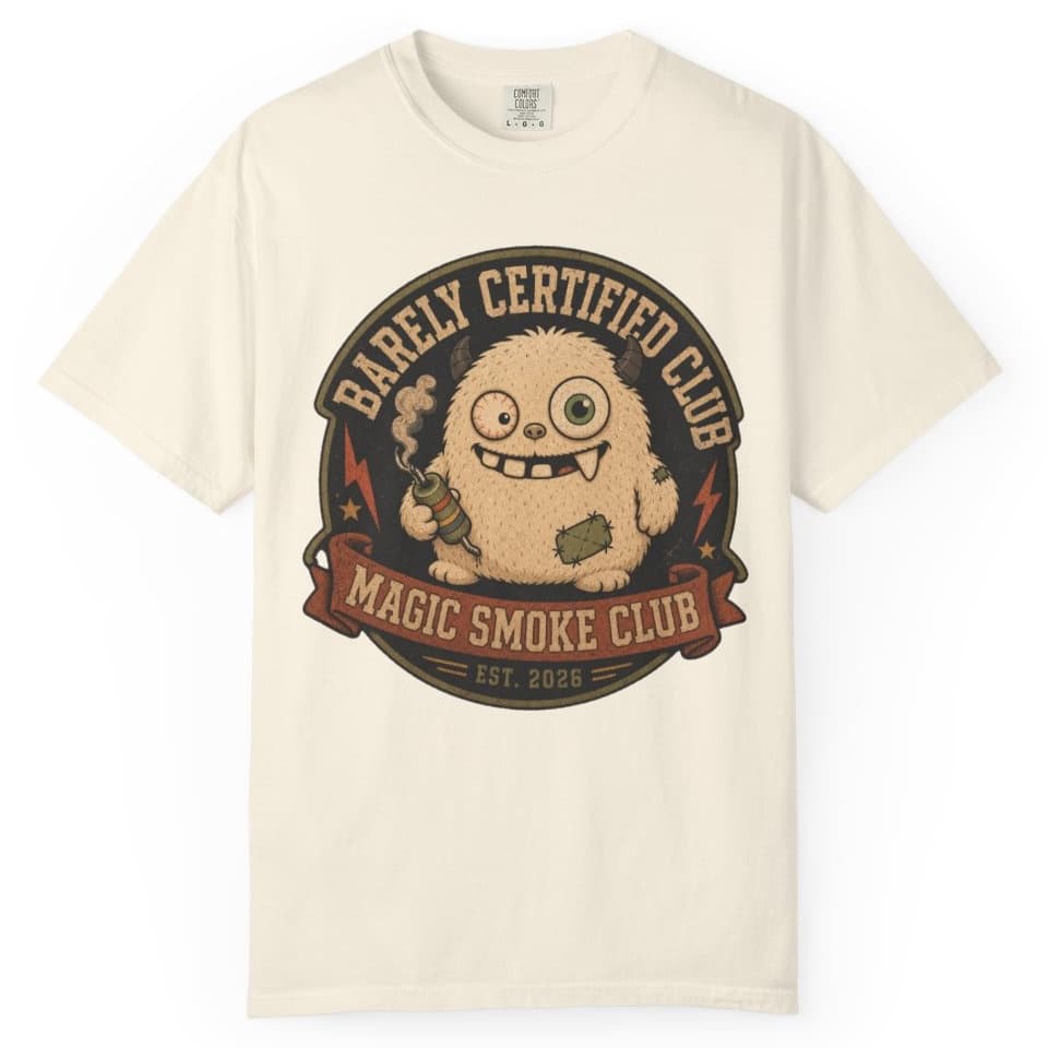 Magic Smoke Club t-shirt in Espresso, photo 10