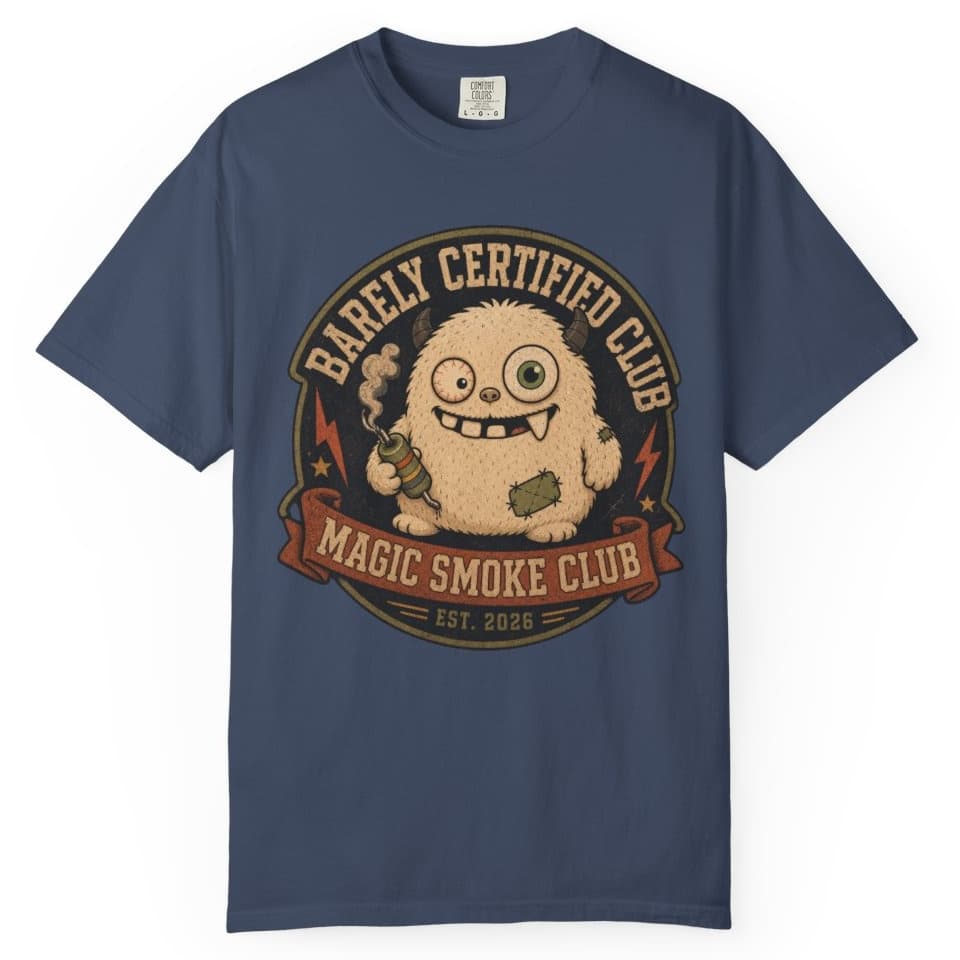 Magic Smoke Club t-shirt in Espresso, photo 3