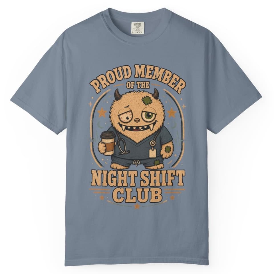 Night Shift Club t-shirt in Brick, photo 9