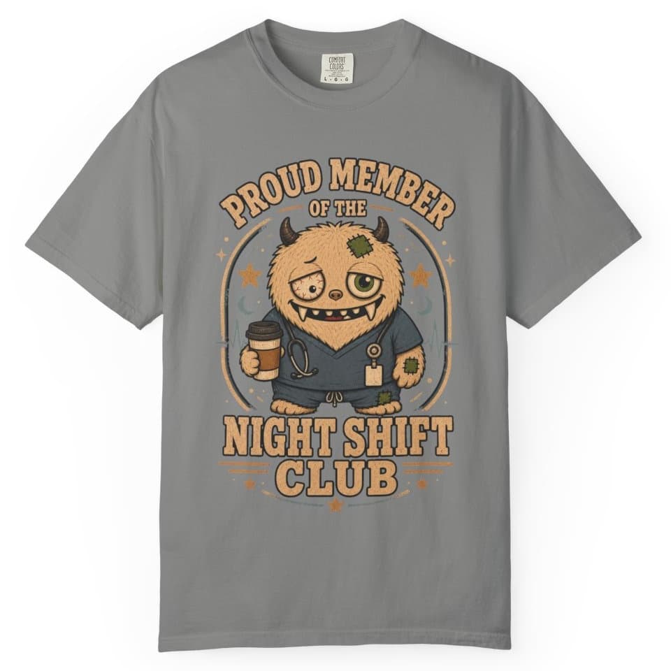 Night Shift Club t-shirt in Brick, photo 8