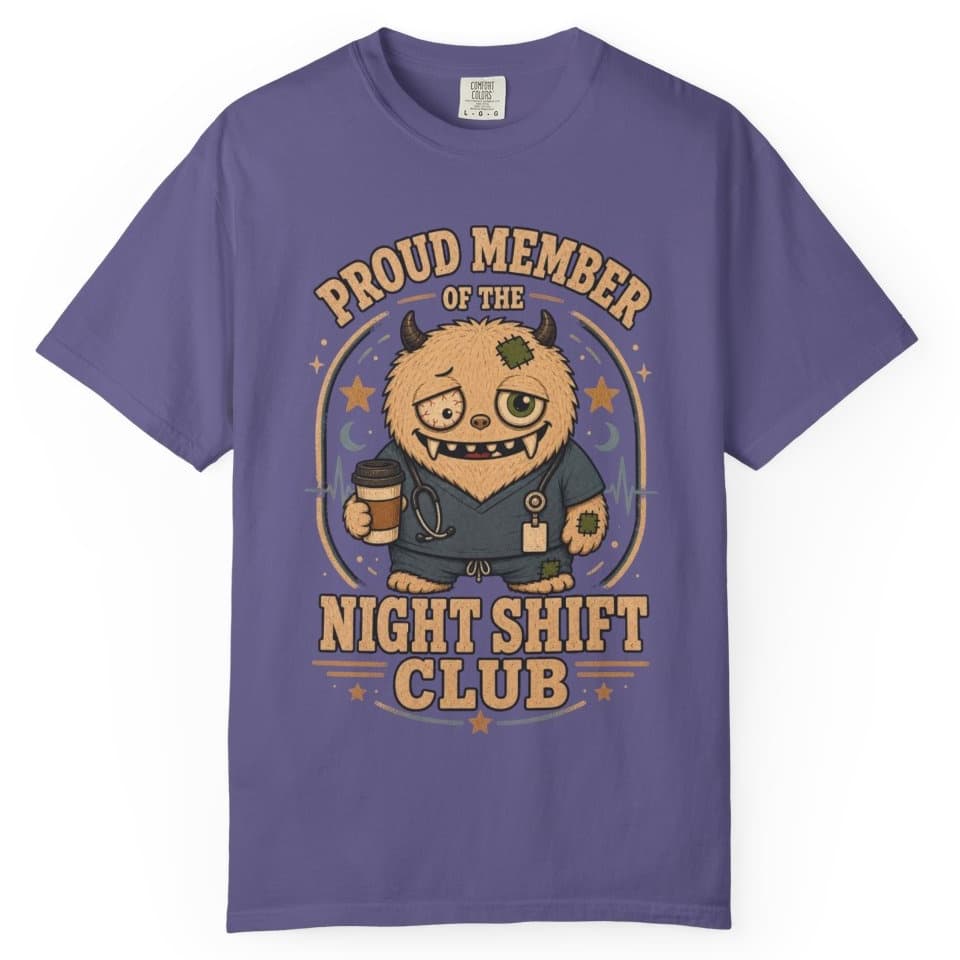 Night Shift Club t-shirt in Brick, photo 7