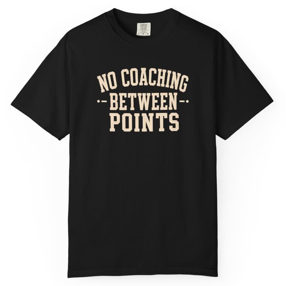 No Coaching Between Points V2 t-shirt in Black, photo 1