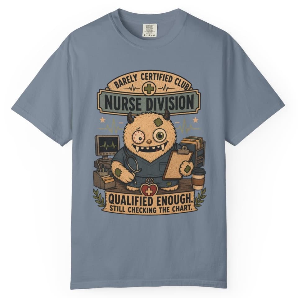 Qualified Enough Nurse t-shirt in Pepper, photo 8