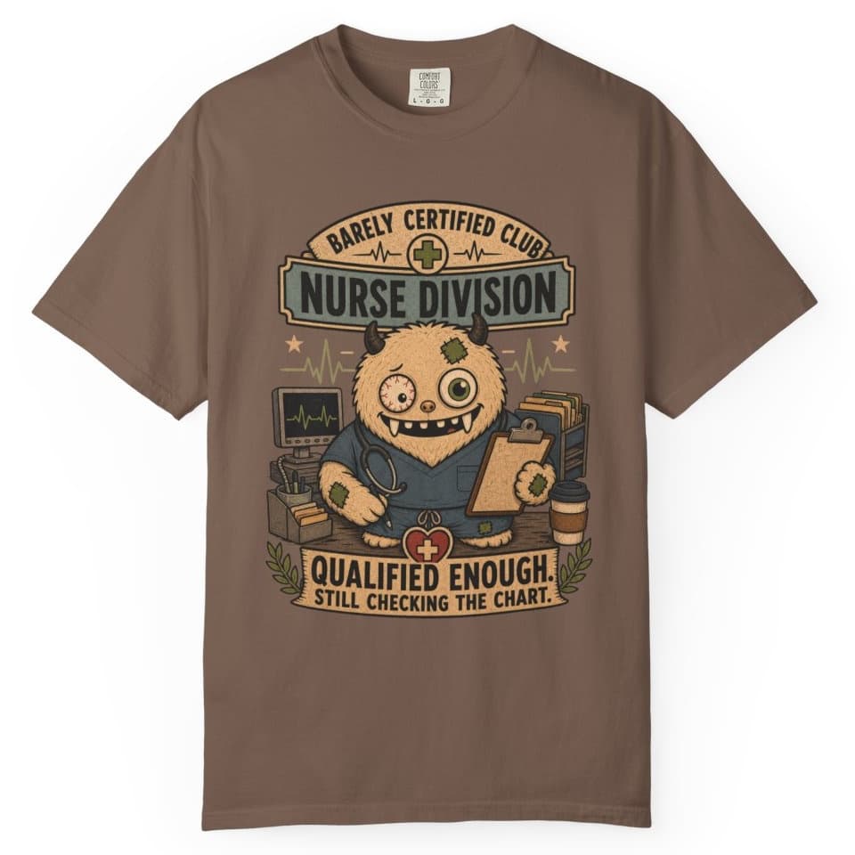Qualified Enough Nurse t-shirt in Pepper, photo 4
