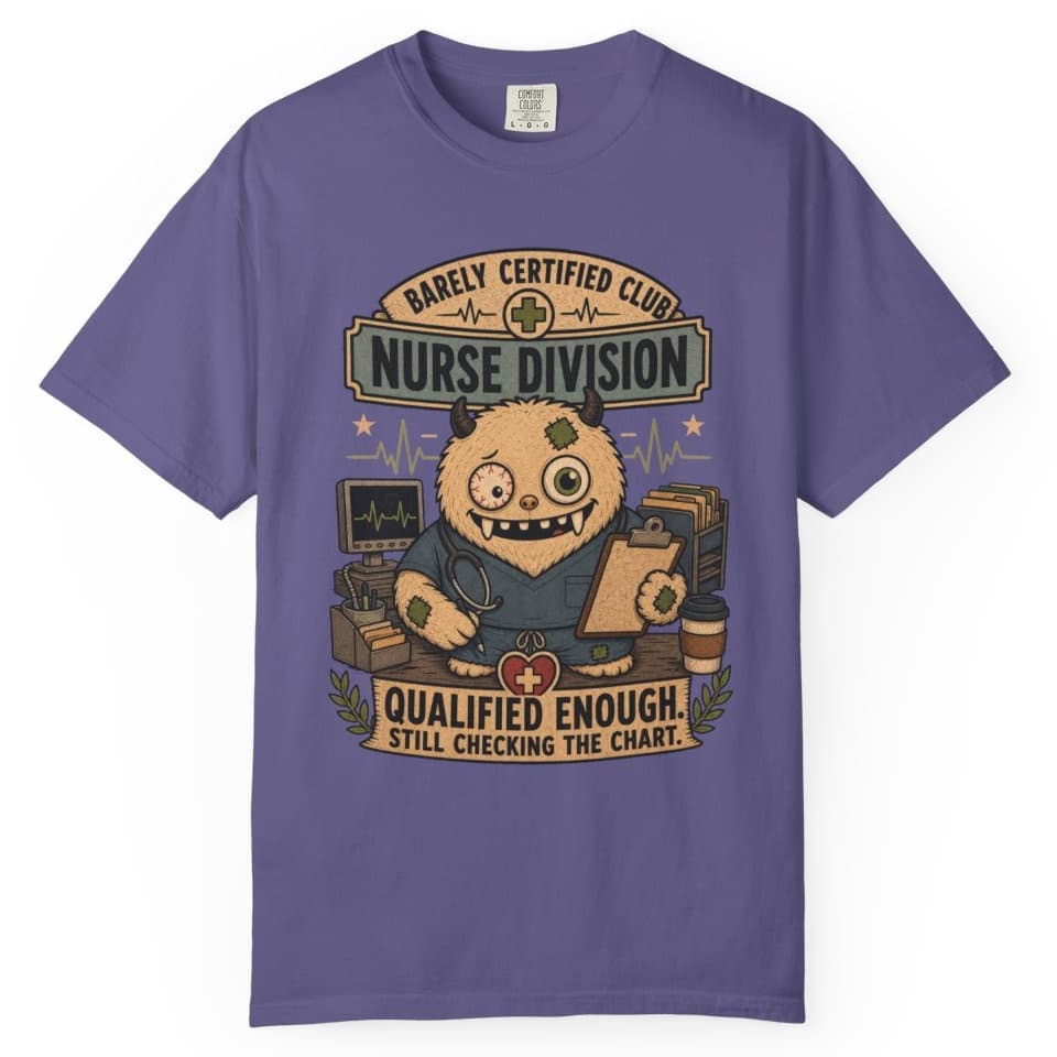 Qualified Enough Nurse t-shirt in Pepper, photo 6