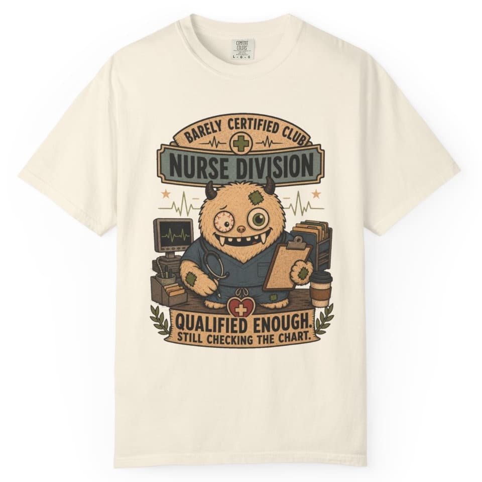 Qualified Enough Nurse t-shirt in Pepper, photo 10