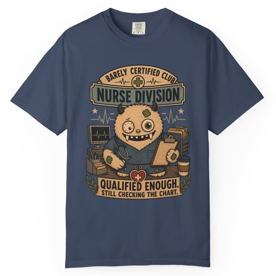 Qualified Enough Nurse t-shirt in Pepper, photo 3