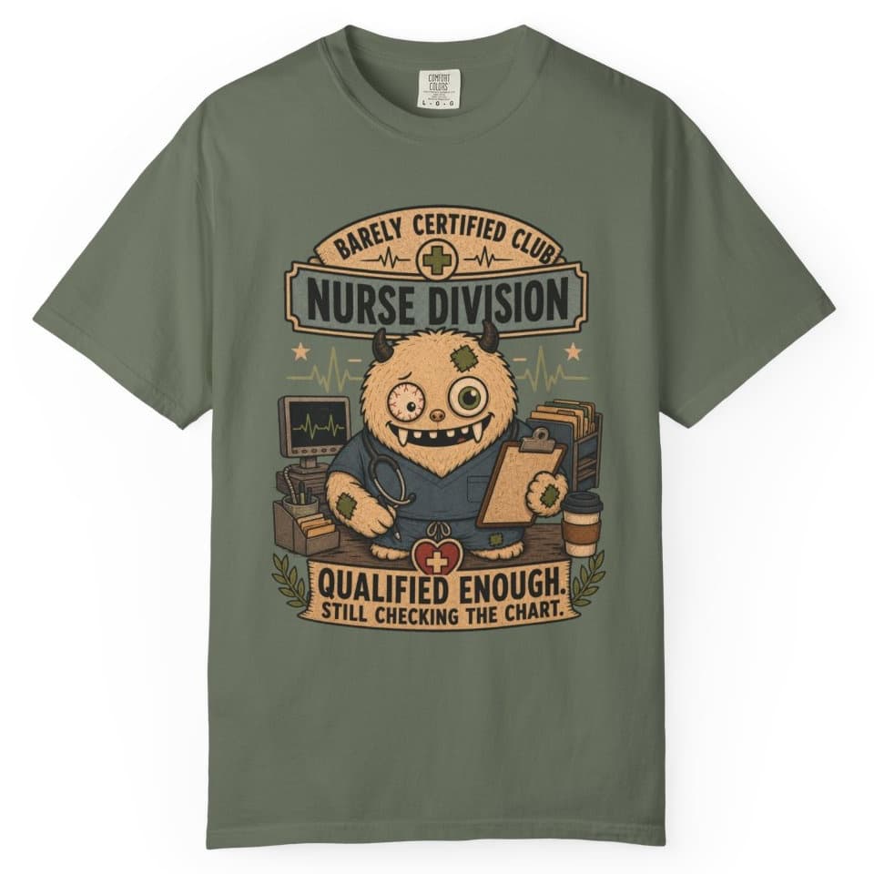 Qualified Enough Nurse t-shirt in Pepper, photo 5