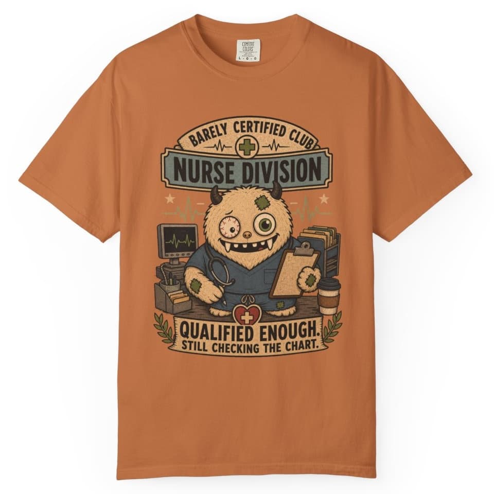 Qualified Enough Nurse t-shirt in Pepper, photo 11