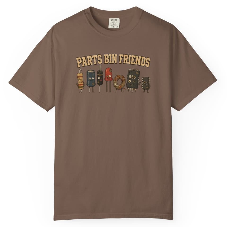 Parts Bin Friends t-shirt in Brick, photo 4
