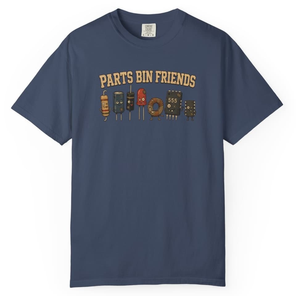 Parts Bin Friends t-shirt in Brick, photo 3